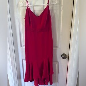 Banana republic women dress color red size 4 petite